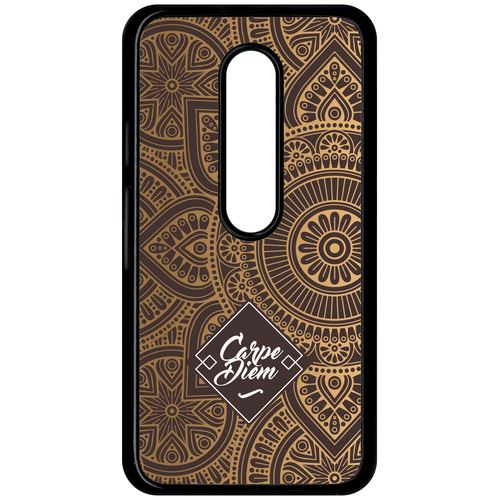 Coque Motorola Moto G 3 Carpe Diem Modif Orient Fond Marron
