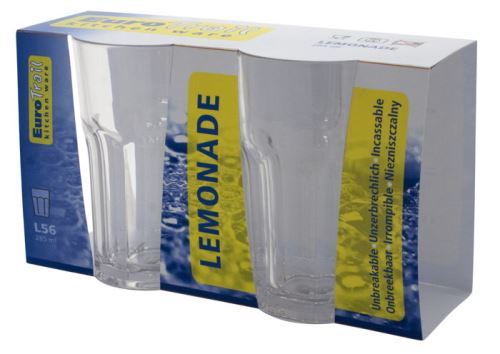 Lot de 2 grands verres incassables