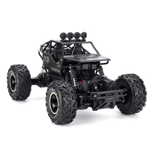 1:16 4WD RC Cars Alloy High Speed 2.4G Radio noir