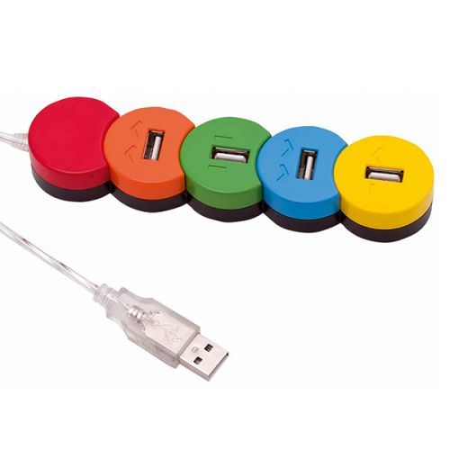 Hub USB 4 Ports Multicouleur 149523 - Multicouleur
