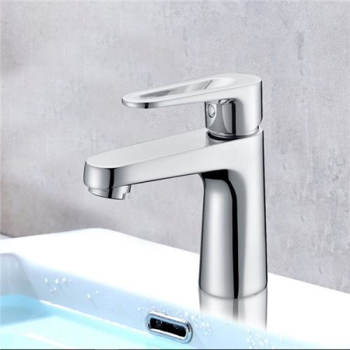 Robinet mitigeur lavabo design laiton chrome mousseur economie eau