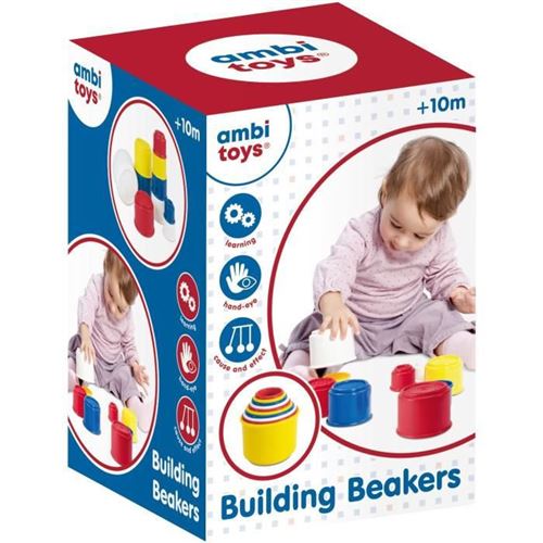 Ambi toys gobelets à empiler formes à trier et à empiler
