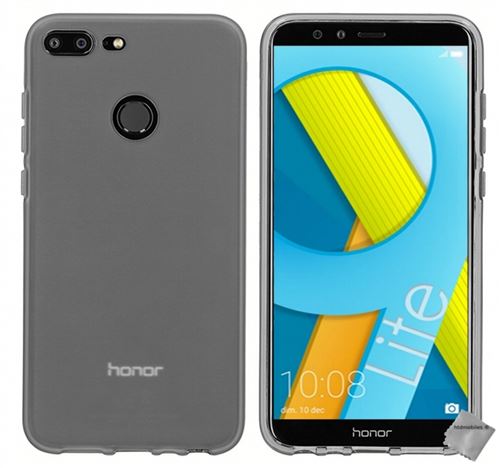 Housse etui coque pochette silicone gel fine pour huawei honor 9 lite + film ecran - gris