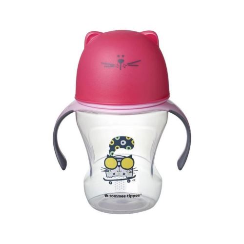 TOMMEE TIPPEE Tasse de transition 230 ml déco rose