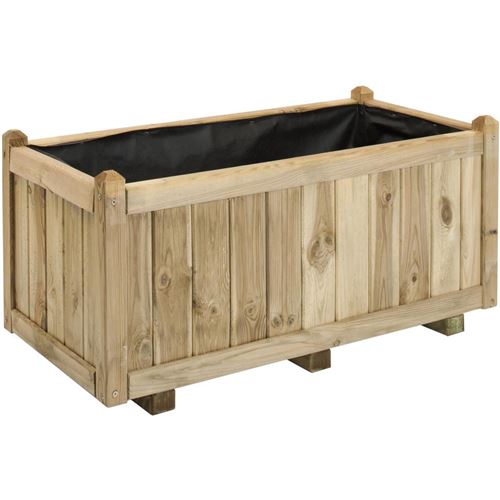 Jardipolys - Bac à fleurs bois Vendôme 113 litres