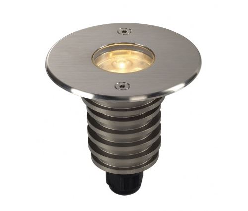 Dasar 92 led 230v encastré, rond, collerette inox 316, 6w, 3000k, ip67
