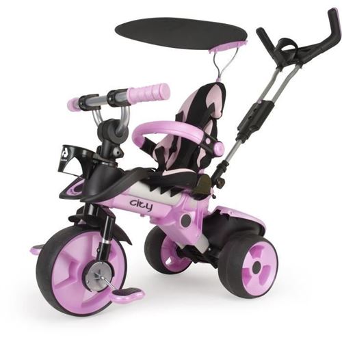 Injusa Tricycle Enfant Evolutif City Rose
