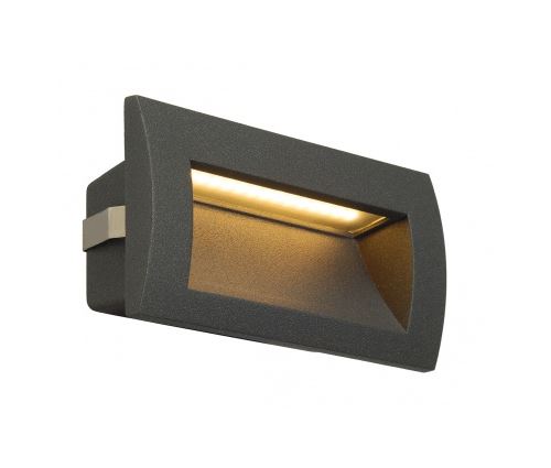 Downunder out led m, encastré mural anthracite, led 0,96w 3000k