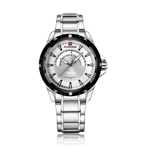 Montre à quartz NAVIFORCE Homme NF9121A - Argent(45mm)
