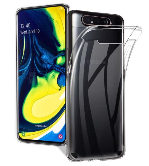 Coque Gel TPU Transparent pour Samsung Galaxy A80 - Protection Silicone Souple Ultra Mince [Phonillico®]