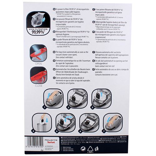 Rowenta Zr200520 Sac Aspirateur Rowenta Darty Sac Aspirateur