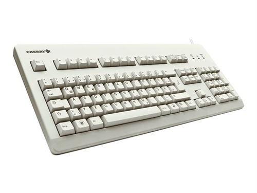 CHERRY G80-3000 - Toetsenbord - PS/2, USB - Duits - lichtgrijs