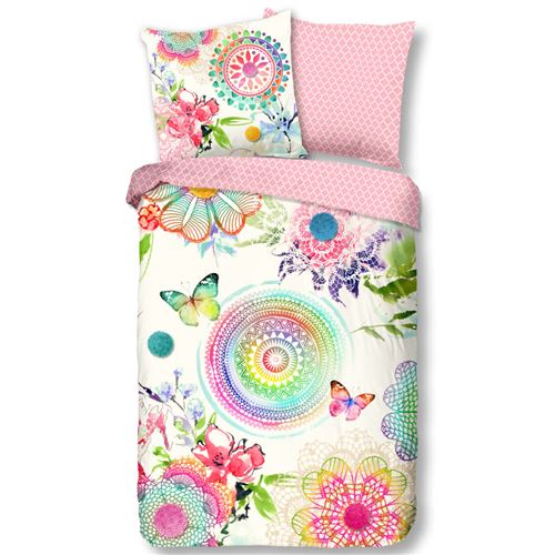 HIP Housse de couette 6097-H Milika 200 x 200 cm Multicolore
