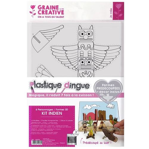 Kit plastique fou - théatre en 3D - Indiens