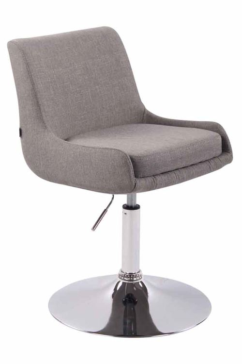 Chaise Lounge Club en Tissu - Siège Gris
