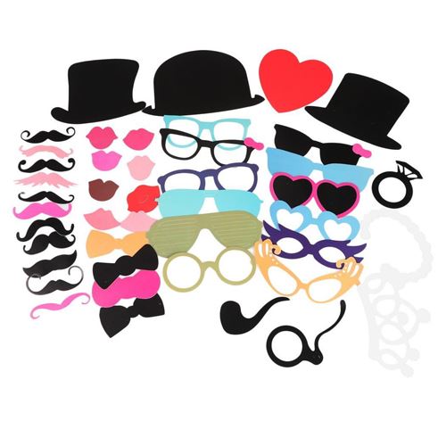 Kit De Accessoires Déguisement Drôle Mariageparty 44 Pcs