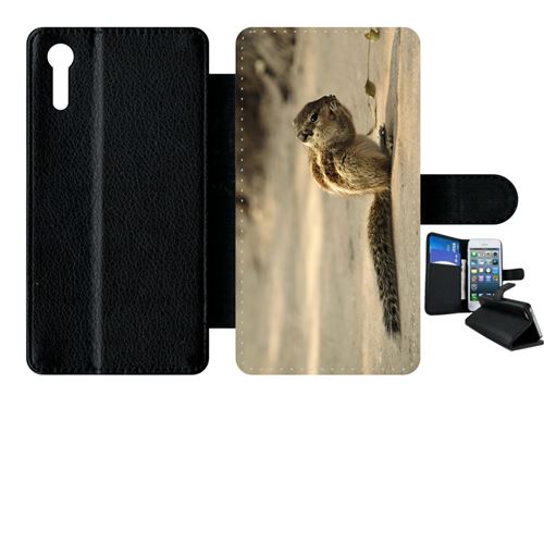Etui à rabat sony xperia xz petit ecureuil