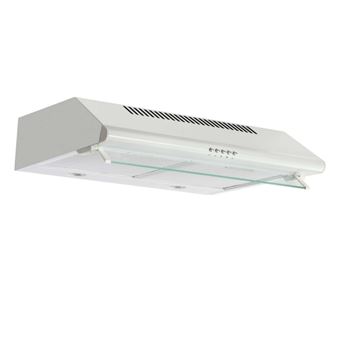 Hotte visière 60cm 344m3/h blanc Glem GHC640WH - 1
