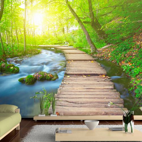 400x280 Papier peint Moderne Green forest