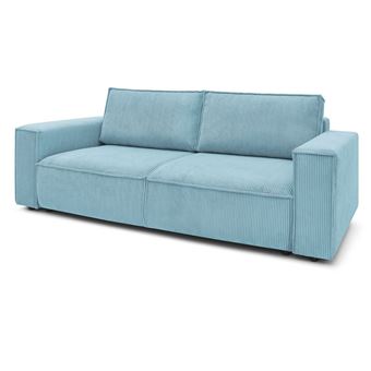 110 sur bobochic canape droit convertible coffre nihad aqua achat prix fnac
