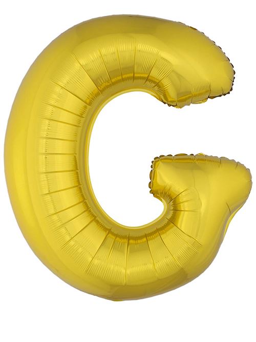 Ballon Aluminium Géant Lettre G doré 1m