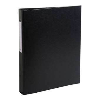 EXACOMPTA Classeur à anneaux, PP, 2 anneaux, A4, noir - 1