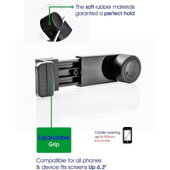 8€04 sur Support Telephone Voiture Ventilation avec Rotation 360° Universel  à Grille d'aération pour iPhone X/8/7/6/SE/5,Samsung Galaxy S9-S7 -  Accessoire téléphonie pour voiture - Achat & prix