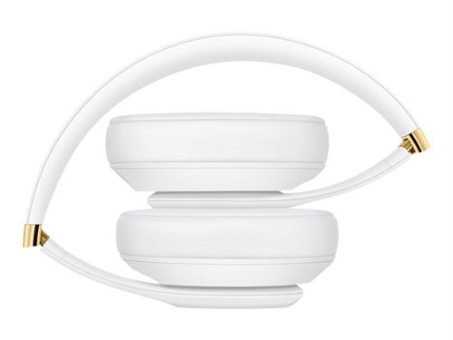 Beats Studio3 Wireless - Écouteurs avec micro - circum-aural - Bluetooth - sans fil - Suppresseur de bruit actif - isolation acoustique - blanc État correct - Apple reconditionné disponible sur Fnac