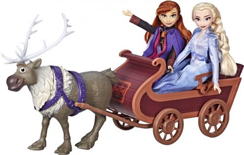 Coffret La Reine des Neiges 2 Disney Poupées Elsa Anna et Sven