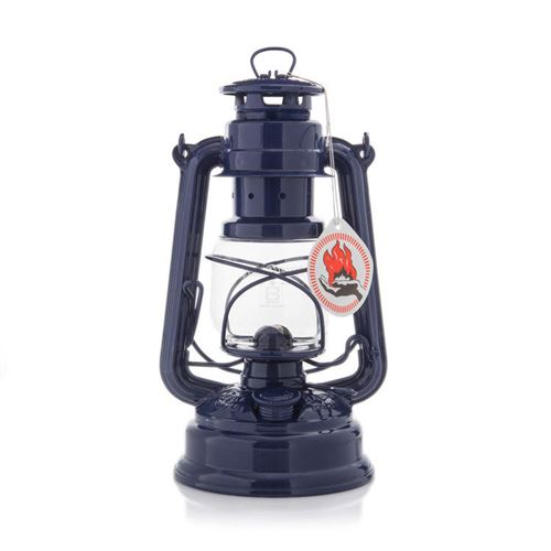 Lampe à pétrole en acier galvanisé hauteur 25.5cm Baby Special 276 Hurricane Lanterns bleu