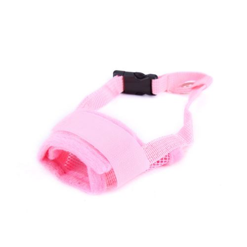 Meilleurs prix pour Museliere en nylon cache-bouche respirant réglables pour chien - Rose (Taille: XXL)