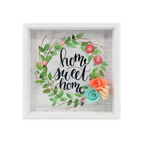 Cadre Home Sweet Home (21 x 21 x 2 cm) 115773