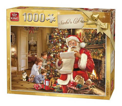 King Casse-tête de puzzle Santa's List 1000 Pièces