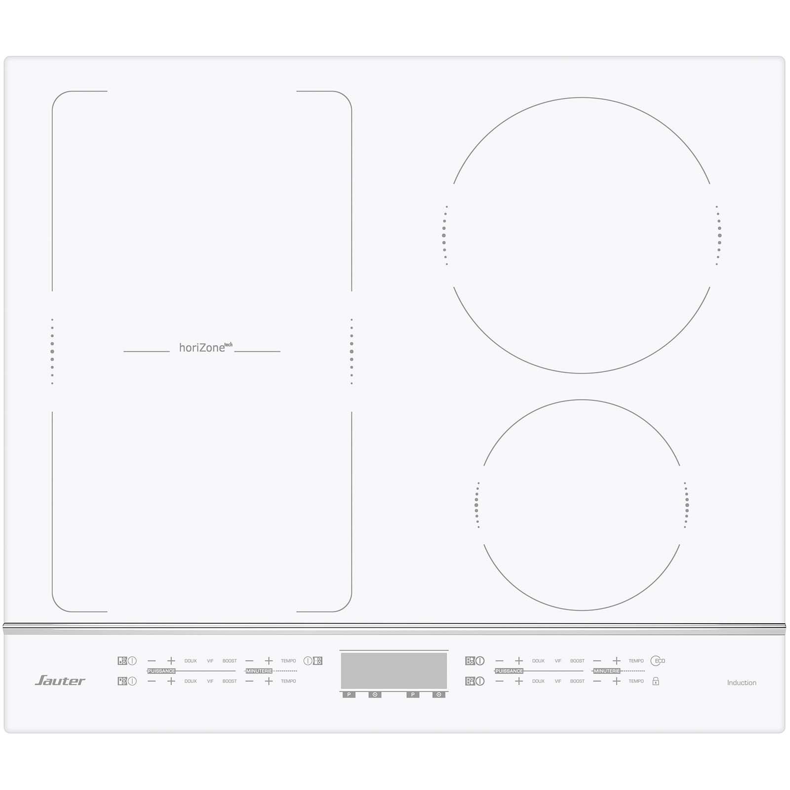 Sauter SPI4664W - Table de cuisson à induction - 4 plaques de