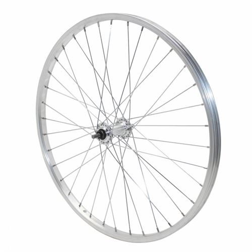 Roue vtt 24 avant alu moy alu axe plein (vendu avec ecrou 9x100)