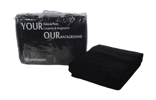 BRESSER Y-9 Fond en Tissu 4x6m noir