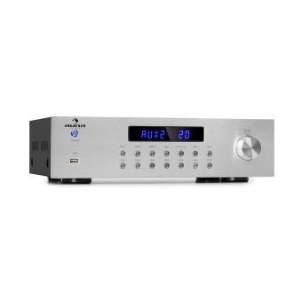 Auna AV2-CD508BT Amplificateur HiFi Bluetooth 600W – Ampli Stéréo Rétro Télécommande AUX RCA