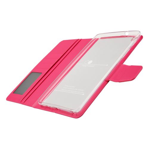 WISETONY® Étui en PU multi-poches pour votre Samsung Galaxy Tab A P200/P205 - Rose foncé