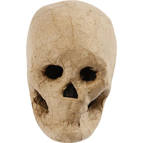 Creotime crâne 10 cm papier-mâché
