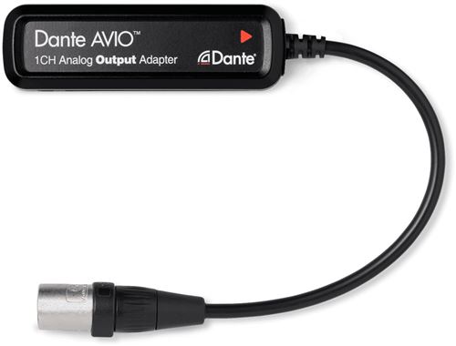 Dante Avio Analog Output 0x1 adaptateur XLR - Dante