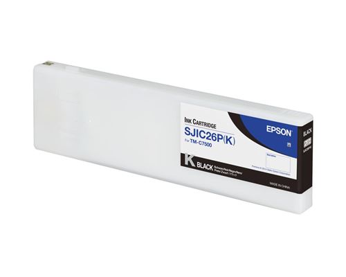 Epson SJIC26P(K) - 295.2 ml - noir - original - cartouche d'encre - pour ColorWorks TM-C7500