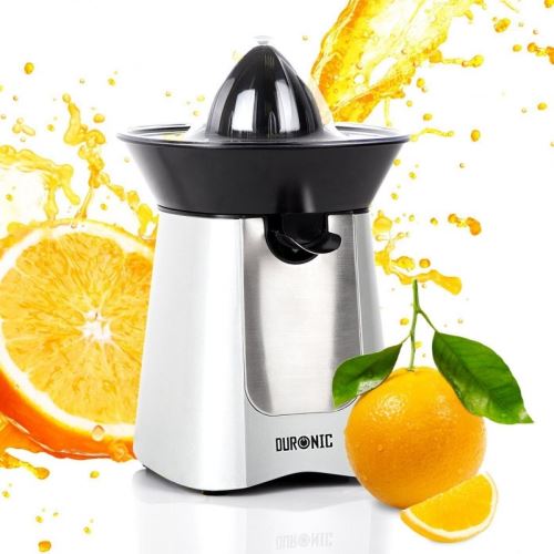 Duronic JE6 /SR Presse-agrumes en Inox de 60 Watts avec bec verseur antigouttes