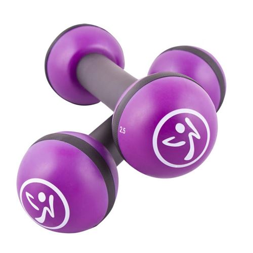 Zumba Haltères tonifiantes 2 pièces 1 kg Violet ZUM011