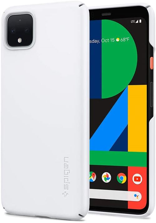 Spigen Thin Fit Series - Achterzijde behuizing voor mobiele telefoon - polycarbonaat - wit - voor Google Pixel 4