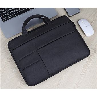 100PCS 13 Pouces Housse Ordinateur Portable Sacoche Pochette de Protection Laptop noir avec Poignee et Poches