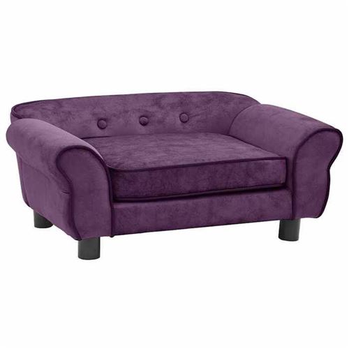 Canapé pour chien - vidaXL - Bordeaux - 72x45x30 cm - Peluche - Intérieur