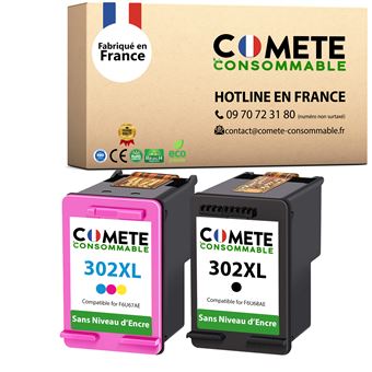 COMETE CONSOMMABLE 302 XL Pack 2 Cartouches MADE IN FRANCE