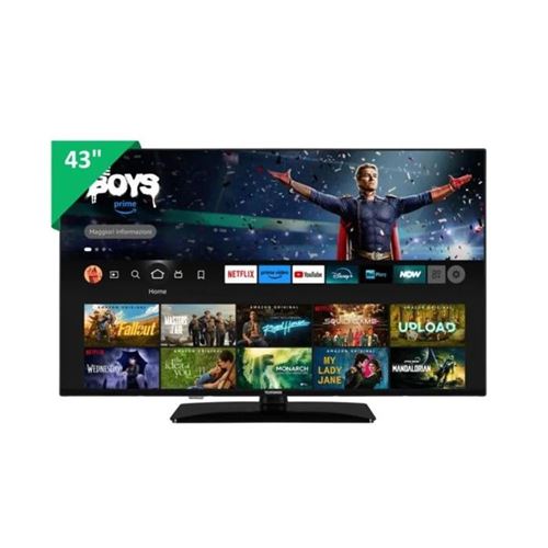 Telefunken TE40759B50V4F Smart TV 40 Pollici HD DLED Fire TV DVB T2 S2 C Wi Fi Nero