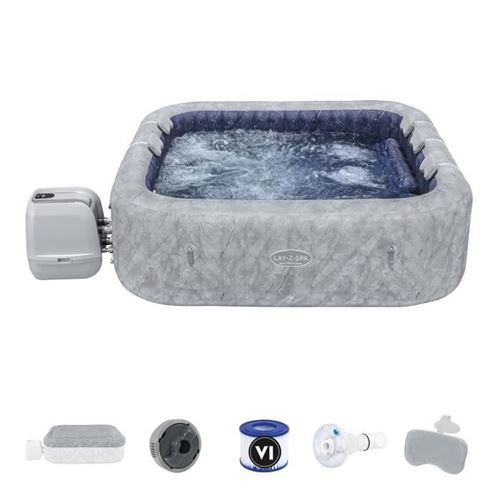 Spa gonflable carré Lay-Z-Spa San Francisco Hydrojet Pro™ 5 a 7 personnes