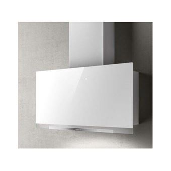 Elica Aplomb WH/A/60 - Hotte - hotte décorative - largeur : 59.8 cm - profondeur : 25 cm - evacuation & recyclage - Blanc verre